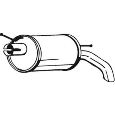 Geluiddemper achter BOSAL 154-511