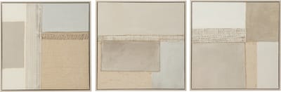 J-Line schilderij Tod - canvas/dennenhout - 3 stuks