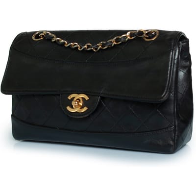 Chanel, klassieke flaptas in zwart