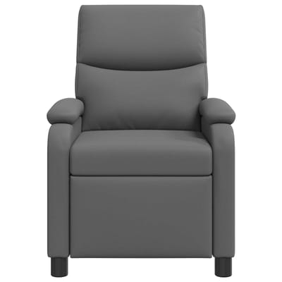 vidaXL - Recliner - Grijs - Kunstleer