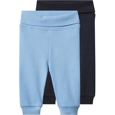 LUPILU Set van 2 baby joggingbroeken (Blauw, 50/56)