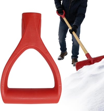 Vervangende steel - Schophandvat handgreep - Tuinonderhoud graafwerk - Ergonomisch D-handvat ontwerp - 32mm 34mm aansluiting - Zwart