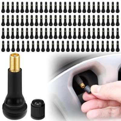 Tire valve TR413 - 100 stuks - rubber - perfect voor auto en motor - ShopVlot