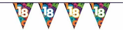 Vlaggenlijn Cijfers 18 jaar - 10 meter