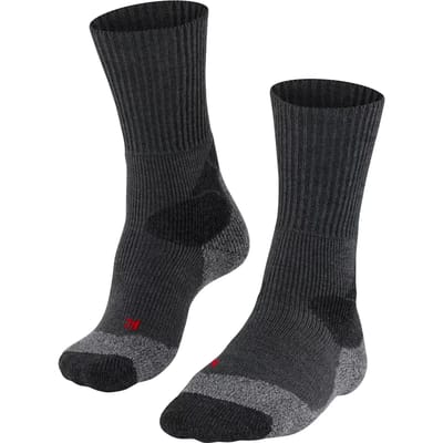 FALKE TK-X Expedition ultra dikke padding wol functioneel materiaal wandelsokken heren grijs - maat 39-41