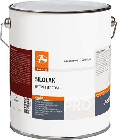 OAF PRO Silolak (Beton Teercoat) 5 liter - Bitumenverf - Beschermt betonnen veevoeder- en mestsilo's - Overrijdbaar met landbouwvoertuigen - Na droging niet giftig en reukloos