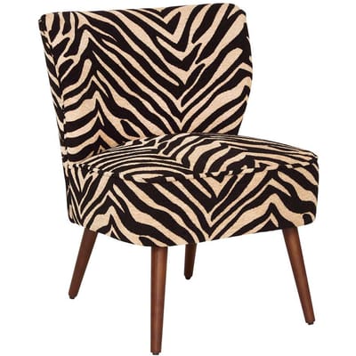 Eazy Living Fauteuil Zebra Wit - Zwart
