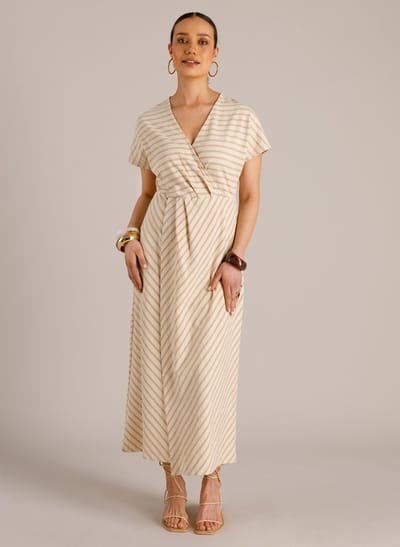YEST YYMireil One pieces - Cream/Taupe - maat 34