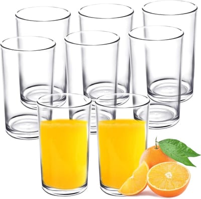 Solidchoice - Set van 9 Schokbestendige Plastic Drinkglazen (270 ml)