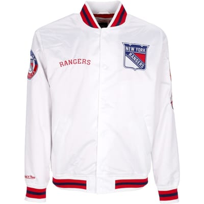 Bomberjack voor heren Nhl Hometown Lw satijnen jack Neyran wit