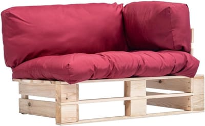 Tuinbank Pallet - Zitbank Buiten - Ontspannen in Tuin - Geïmpregneerd Grenenhout - 110 x 65 x 66 cm