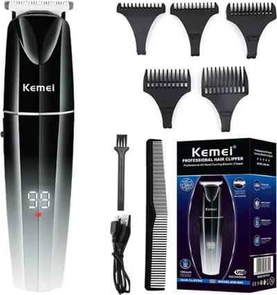 Kemei Professionele Tondeuse - Draadloze Tondeuse - Tondeuse Mannen - Tondeuse hoofdhaar - Haartrimmer - Zwart - Tondeuses - Trimmer Mannen