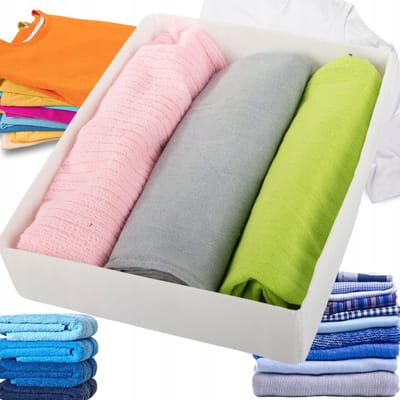 Universele Witte Organizer voor Kleding en Lingerie - 26x20x6 cm