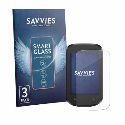 3 Stuks Savvies Screenprotector - geschikt voor iGPSPORT BSC100MAX - beschermfolie glas transparant