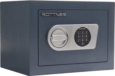 Rottner Inbraakwerende Kluis Quentin 26 - Elektronisch slot - 27x37x28cm - Certificaat Inbraak: Grade 0 conform EN 1143-1