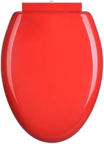 Toiletbril Softclose - WC-bril Deksel - Stil Sluiten - Snelle Ontgrendeling - D-vorm - Rood