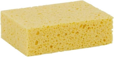 Lifetime Clean Viscose huishoud spons - 10x - geel - 14 x 11 x 3,5 cm - Biologisch afbreekbaar
