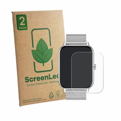 2 Stuks Screenprotector voor Betatree Smartwatch 1.85" - Hoogwaardige Beschermfolie transparant