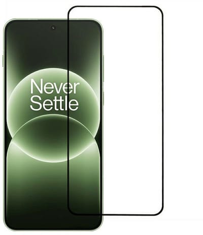 Coverup Screen Protector - Geschikt voor OnePlus 15R Screen Protector - Coverup Full-Cover Tempered Glass - Fingerprint Unlock - Zwart