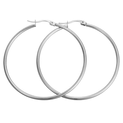 Fako Bijoux® - Oorringen - Hoepel Oorbellen - RVS - Stainless Steel - Staal - 20mm - Zilverkleurig
