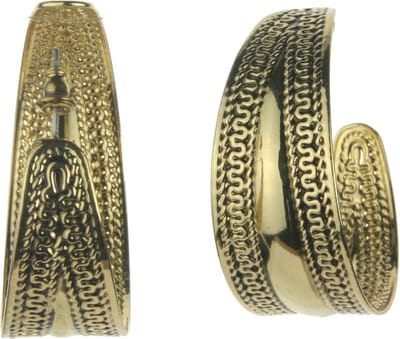 Behave - Oorringen - Vintage stijl - Goudkleurig design - Retro look