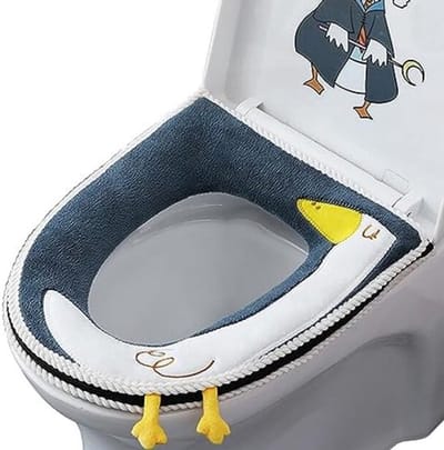 Toiletbril Hoes - Verwarmend Zitkussen met Waterdichte Bescherming