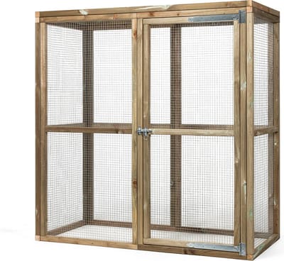 Wood Selections Konijnenhok Wim - Konijnenhok voor buiten - Konijnenren - Konijnenkooi - Nachthok konijn - Konijnenhuis - Dierenverblijf - Konijnen