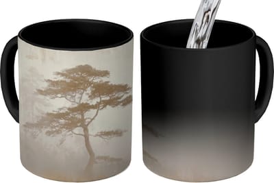 Magische Mok - Foto op Warmte Mokken - Koffiemok - Boom - Oosterse stijl - Landschap - Magic Mok - Beker - 350 ML - Theemok