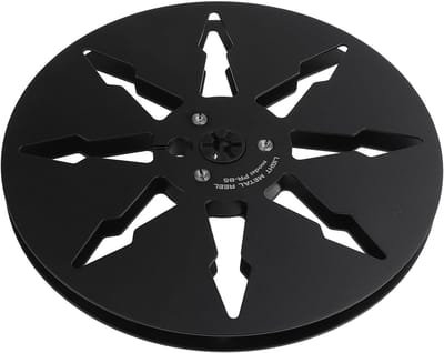 Lege Tapehaspel - Aluminium Spoel - Muziek Opnemen - 8 Gaten Ontwerp - 7 Inch Diameter - Zwart