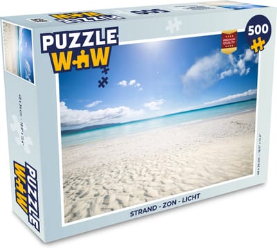 Puzzel Strand - Zon - Licht - Legpuzzel - Puzzel 500 stukjes