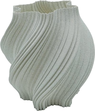 Liora moderne vaas – Decoratieve vaas - Marmerlook - 3d geprinte vaas - geschikt voor droogbloemen - 25CM