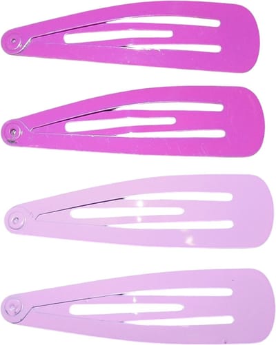 Klik-klak haarspeldjes roze tinten klein