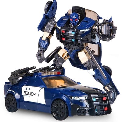 OP VOORRAAD AOYI 18CM NIEUW Opnieuw Gespoten Actiefiguur Film Mooi Speelgoed Jongen Anime Robot Auto Vliegtuig Dinosaurus Model Kinderen SS61 TW-1028B black