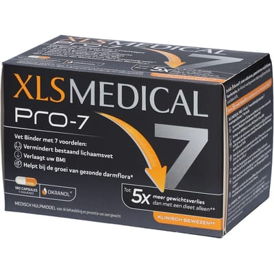 XLS Medical® Pro-7 – Gewichtsverlies & 7 Klinisch Bewezen Voordelen 180 Capsules