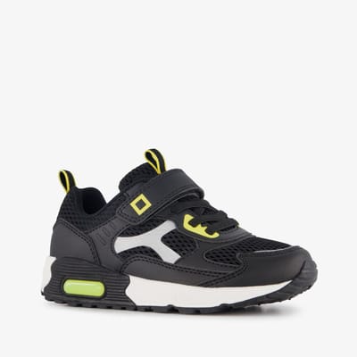 Blue Box jongens sneakers met airzool zwart geel - Maat 24