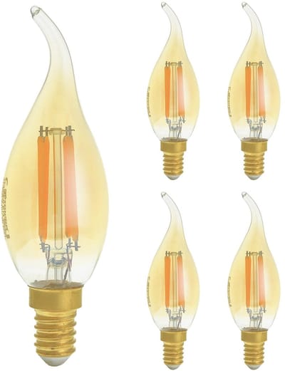 Optonica LED Buislamp T35 E14 - 4W (vervangt 35W) - 400lm - 2500K Extra Warm Wit - 230V - Ø35mm - Energiezuinig - 5 stuks