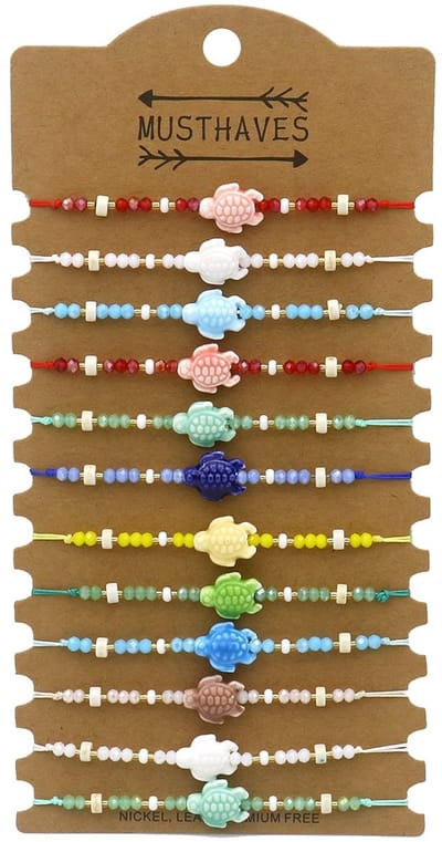 Armbandenset - schildpadden - 12 stuks