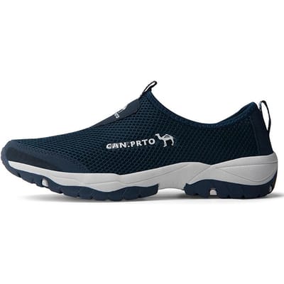 Modieuze zomerschoenen voor heren, casual schoenen van mesh, ademende instappers, comfortabele sneakers, waterloafers, zapatillas. 39 donkerblauwe kleur