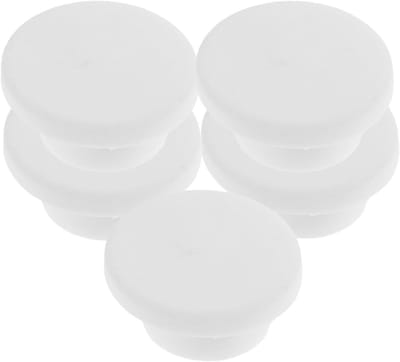 Siliconen Badstop - Afvoerdeksel Overloopplug - Lekkage Voorkomen - Hoge Elasticiteit - 5 stuks - Wit