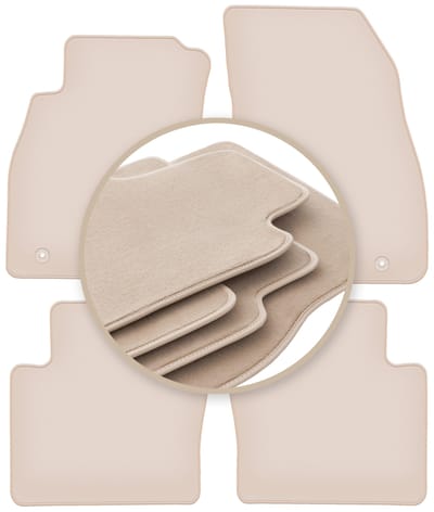 PREMIUM beige matten voor: Saab 9-5 II NG sedan, stationwagen, liftback, hatchback 2010-2012