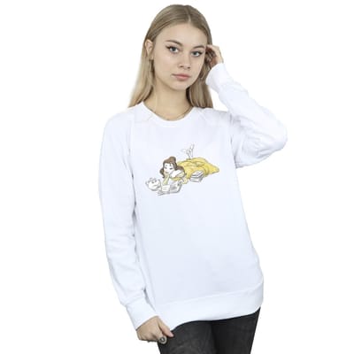 Disney Dames/Dames Beauty And The Beast Belle Leest Sweatshirt (Wit)
