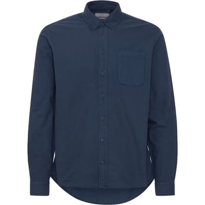 Blend Overhemd Oxford Dress Blues - Maat M - Stijlvol Casual Herenoverhemd