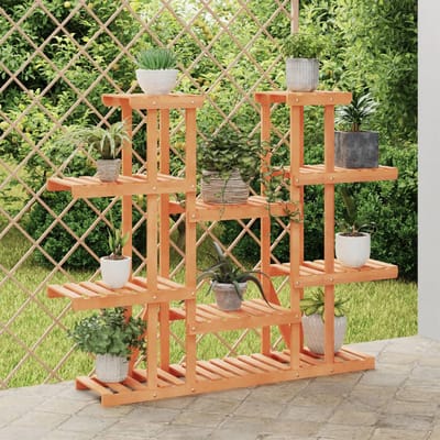 vidaXL - Plantenstandaard - 110x25x110,5 - cm - massief - vurenhout