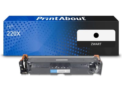 PrintAbout huismerk Toner 220X (W2200X) Zwart Hoge capaciteit Geschikt voor HP