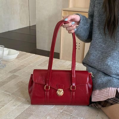 Feestelijke Rode Tas voor Dames Nieuwe Textuur Bruidstas Veelzijdige Handtas met Temperament Grote Capaciteit Enkele Schouder Bruiloftstas gray