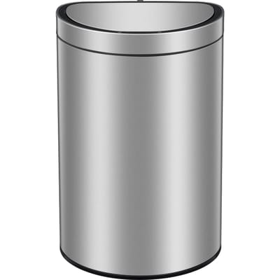 EKO - Mirage Semi-round Sensor Bin 47 liter - Stainless steel - mat RVS - Prullenbak