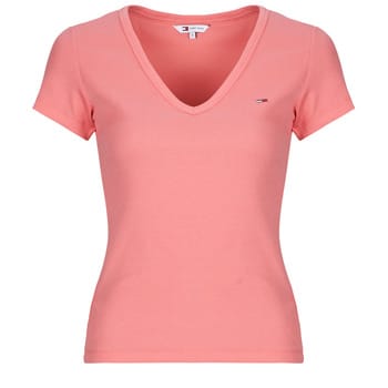 T-shirt Korte Mouw Tommy Jeans TJW SLIM ESSENTIAL RIB V SS