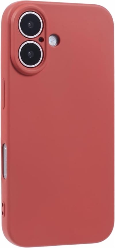 Coverup Hoesje - Geschikt voor iPhone 16 Hoesje - Coverup Colour TPU Back Cover - Indian Red