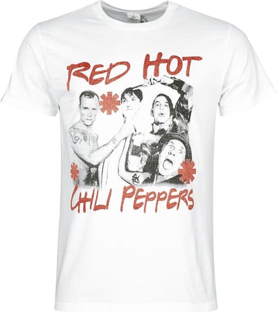 Red Hot Chili Peppers Photo Heren T-shirt - wit - 3XL