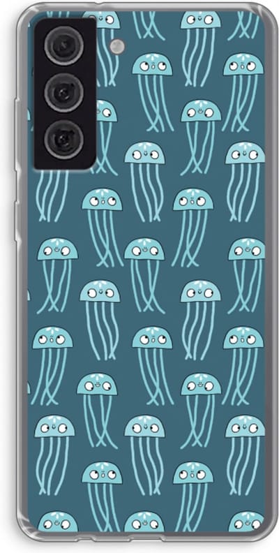 Case Company® - Hoesje geschikt voor Samsung Galaxy S21 FE hoesje - Kwallie - Soft Cover Telefoonhoesje - Bescherming aan alle Kanten en Schermrand